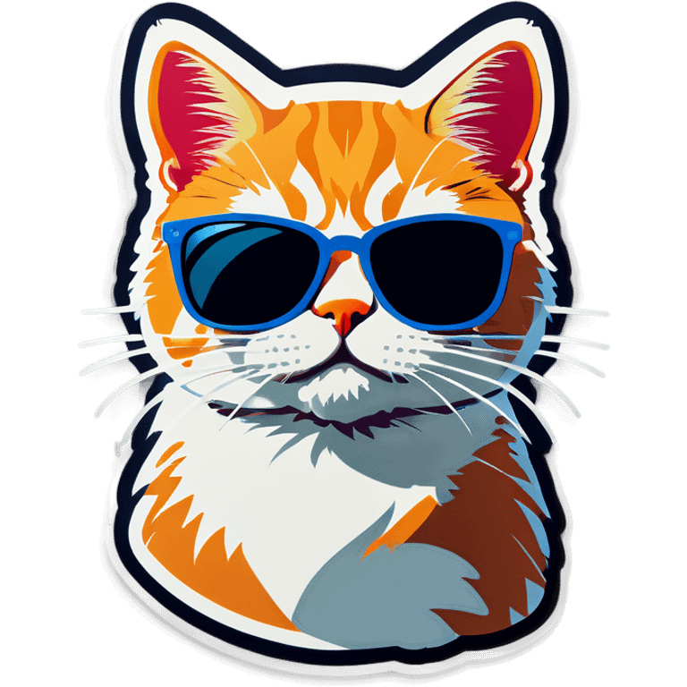 Cat with sunglasses emoji