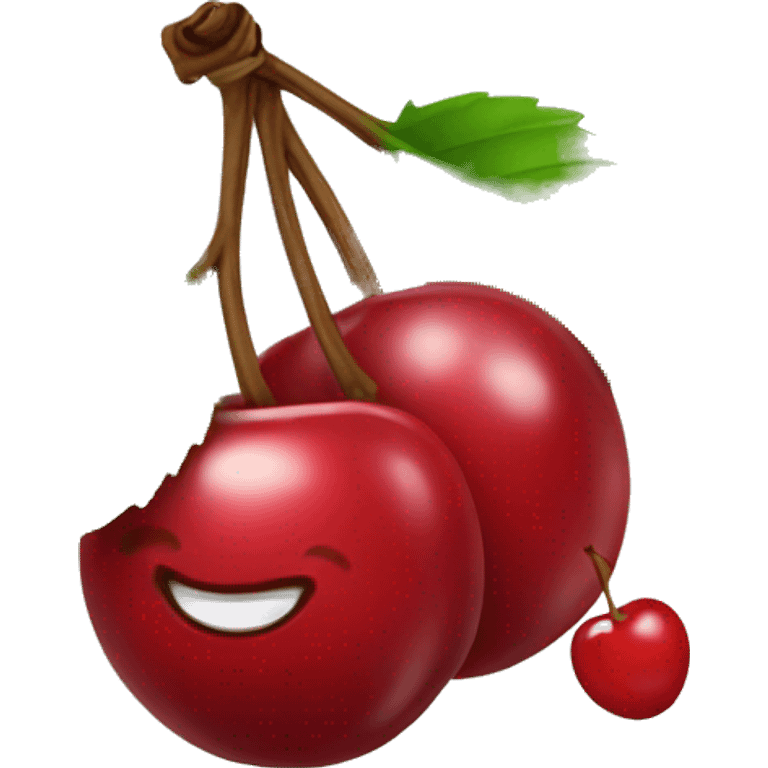 Cute cherries emoji