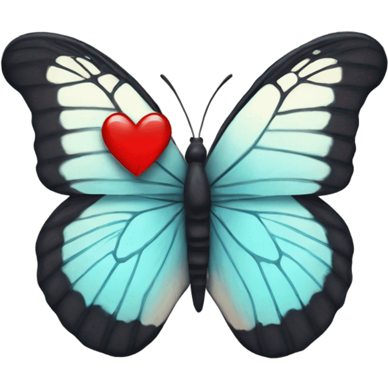 butterfly with broken heart emoji