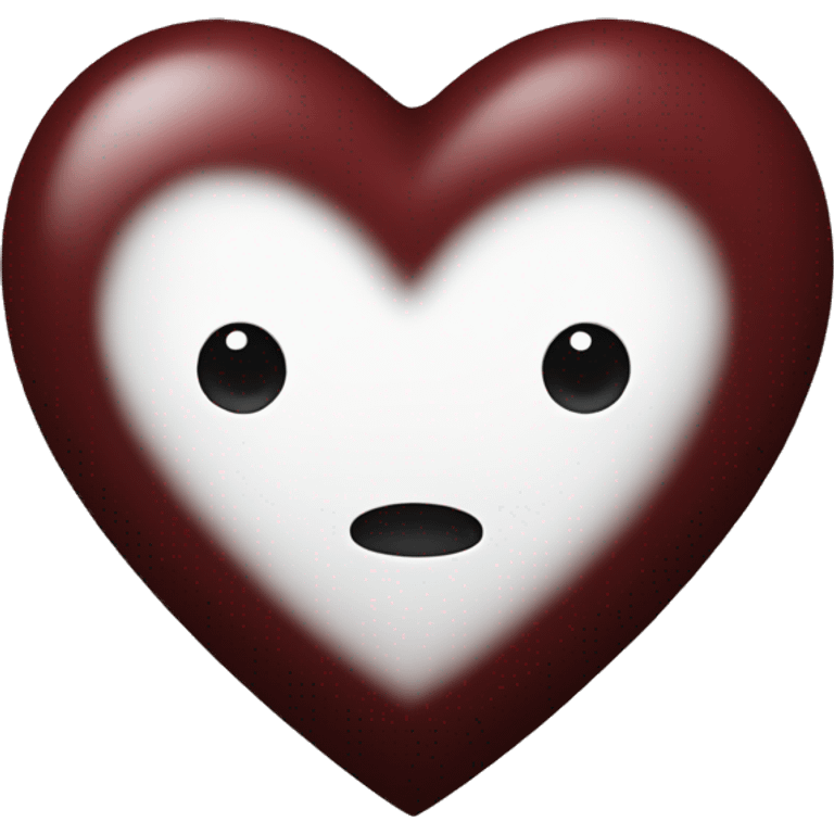 Dark red heart emoji