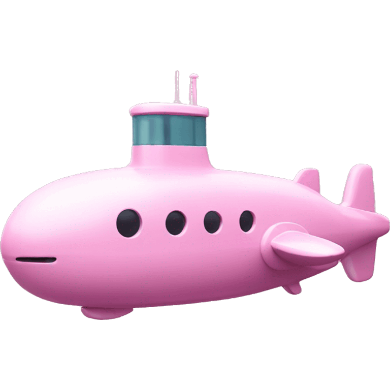 light pink toy submarine emoji