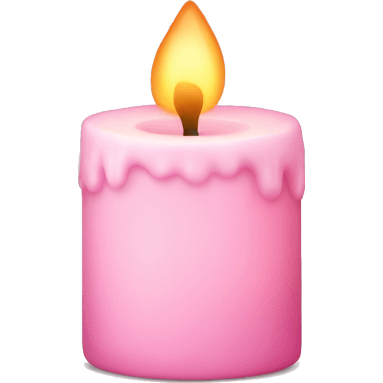 light pink candle emoji