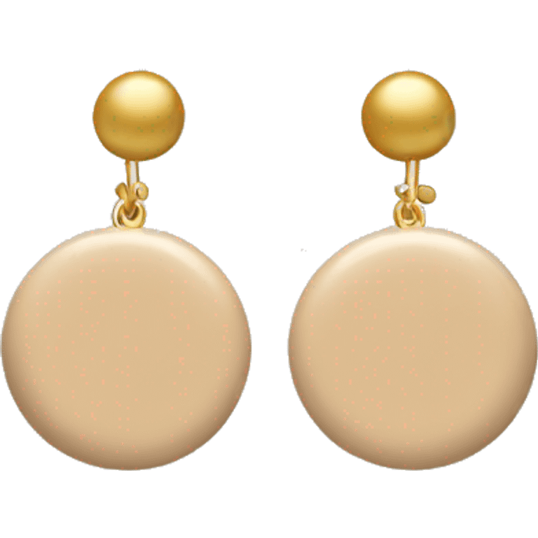 beige earring emoji