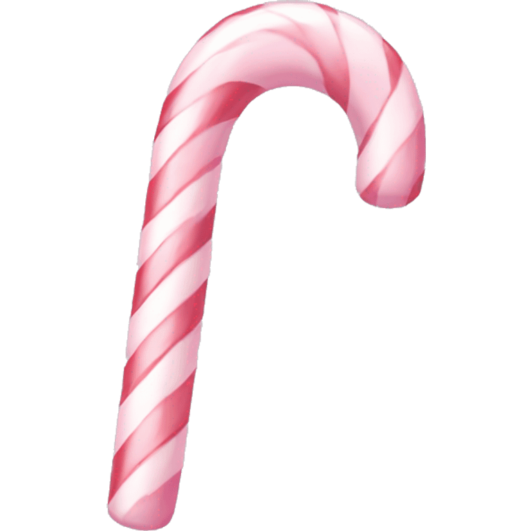 pastel light pink candy cane emoji