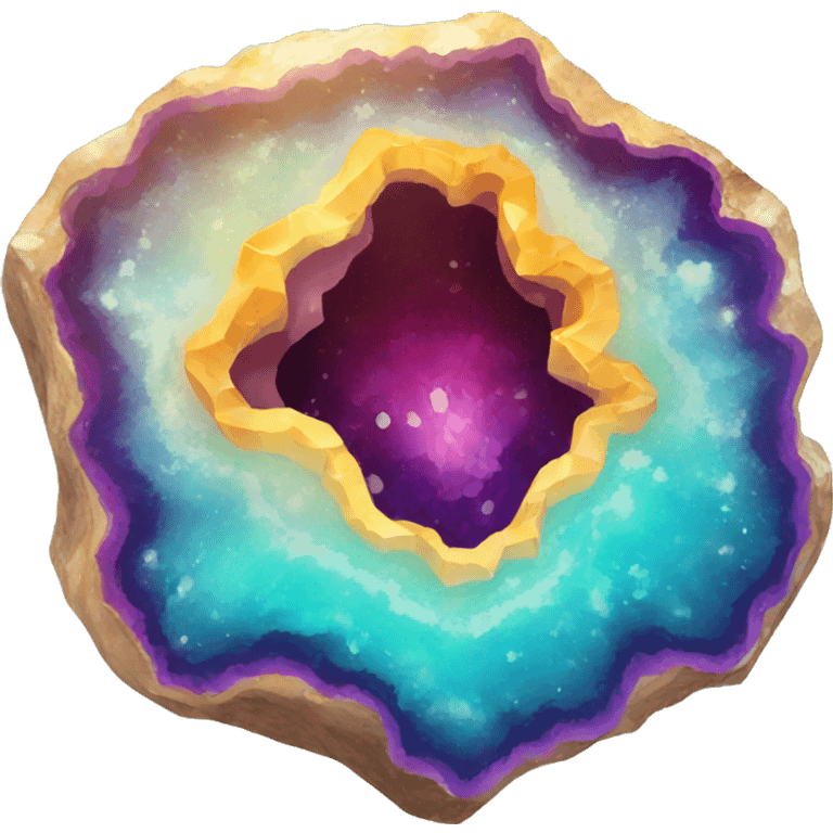 Colorful Geode emoji