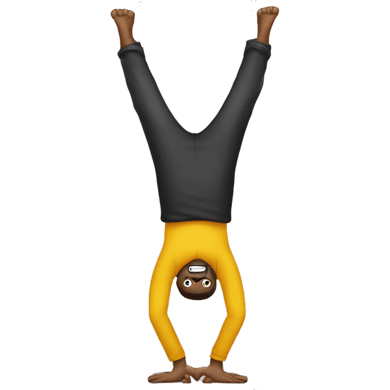 Upside down man standing emoji