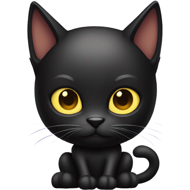 black cat gamer emoji