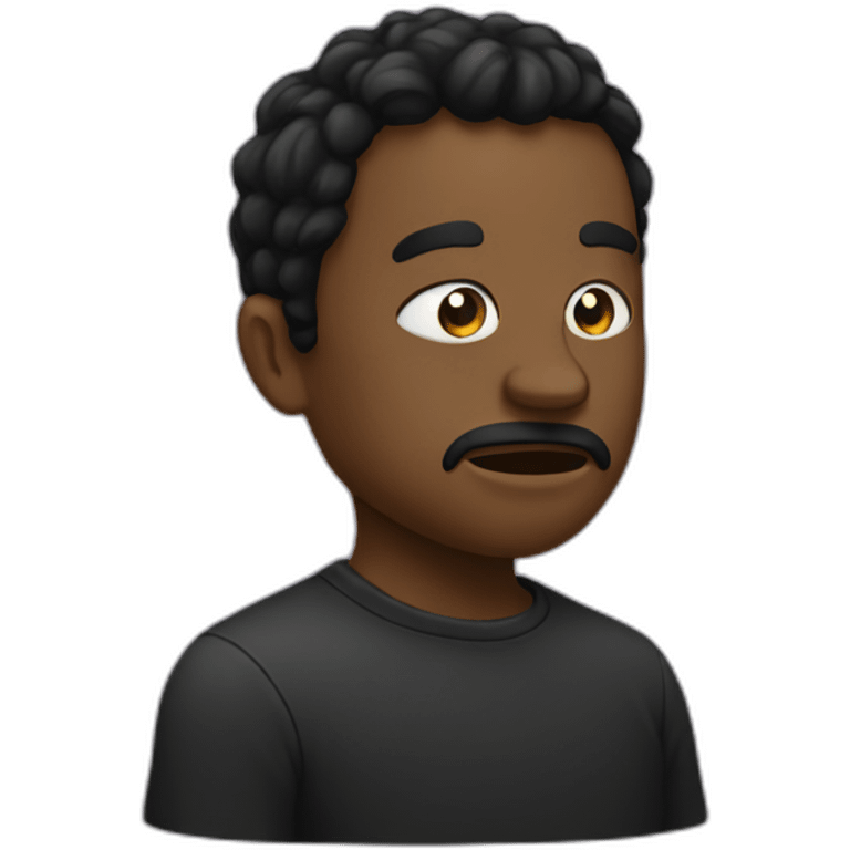 Black sob emoji