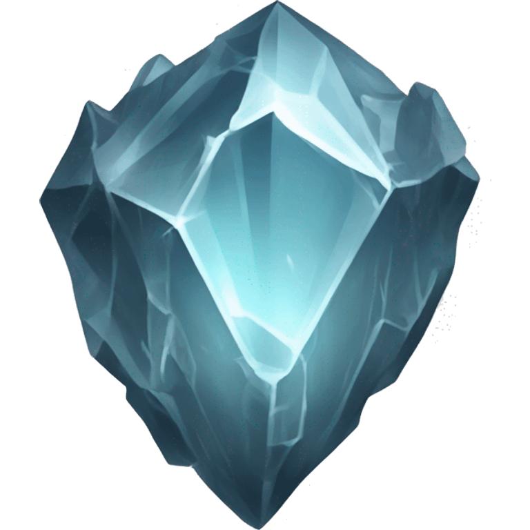  A fractured crystal shard, with cracks radiating outward. emoji