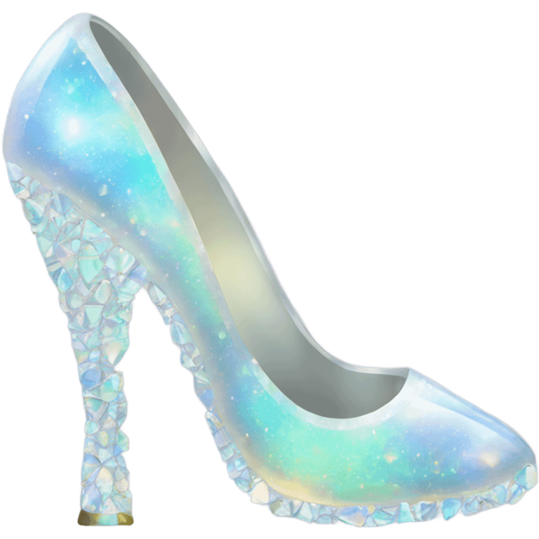 opal Crystal high heel shoe emoji