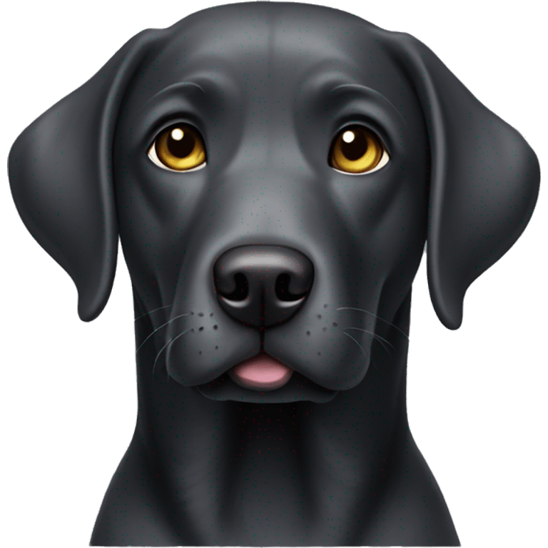 Charcoal Labrador retriever  emoji