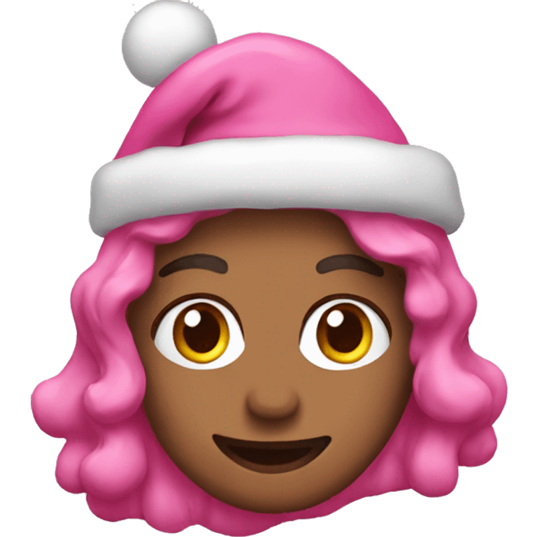 pink christmas themed emoji emoji