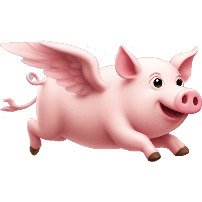 Flying pig emoji