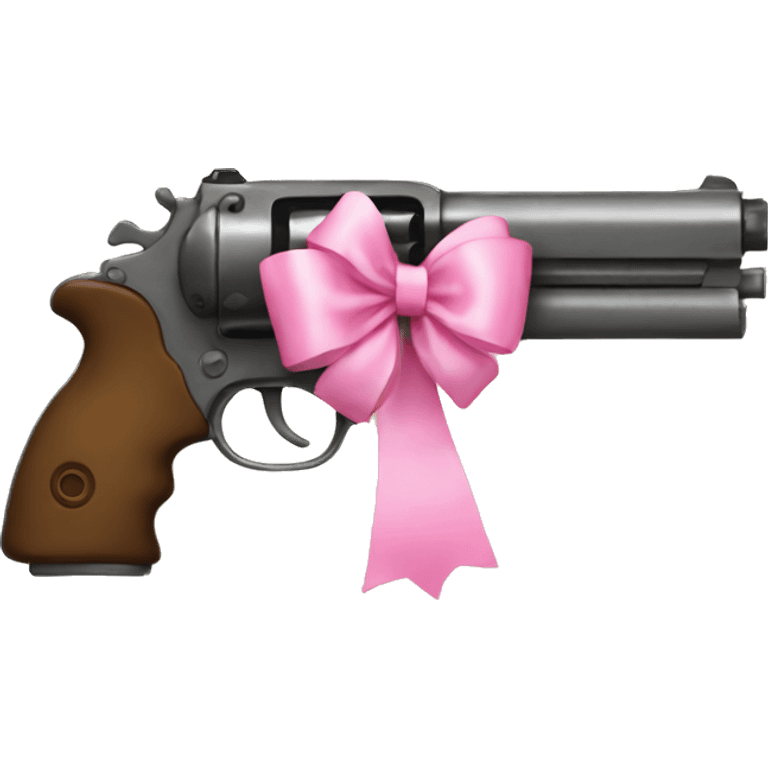 gun with pink bow emoji