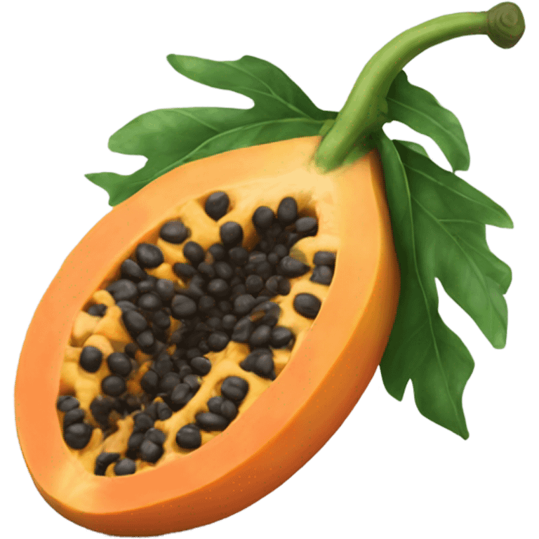 Realistic Papaya  emoji