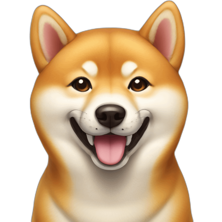 Smiling Shiba inu emoji