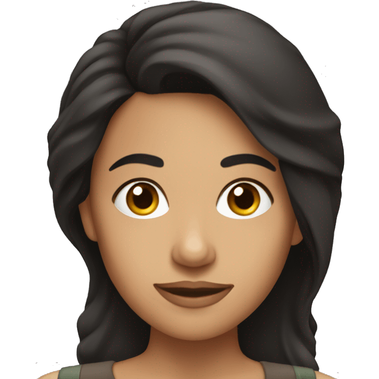 a Hispanic woman with dark hair emoji