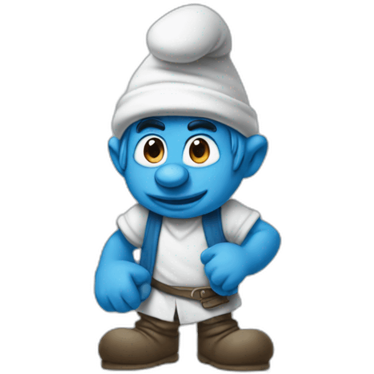 Smurf emoji