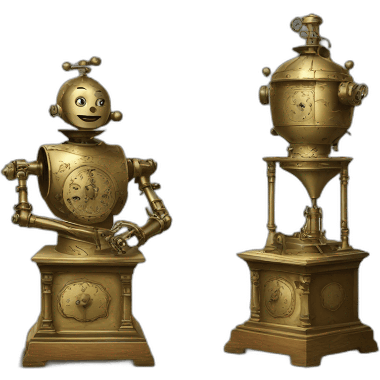 XVIIIth century brass automaton emoji