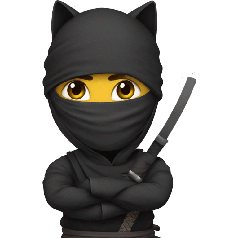 Ninja with cat emoji