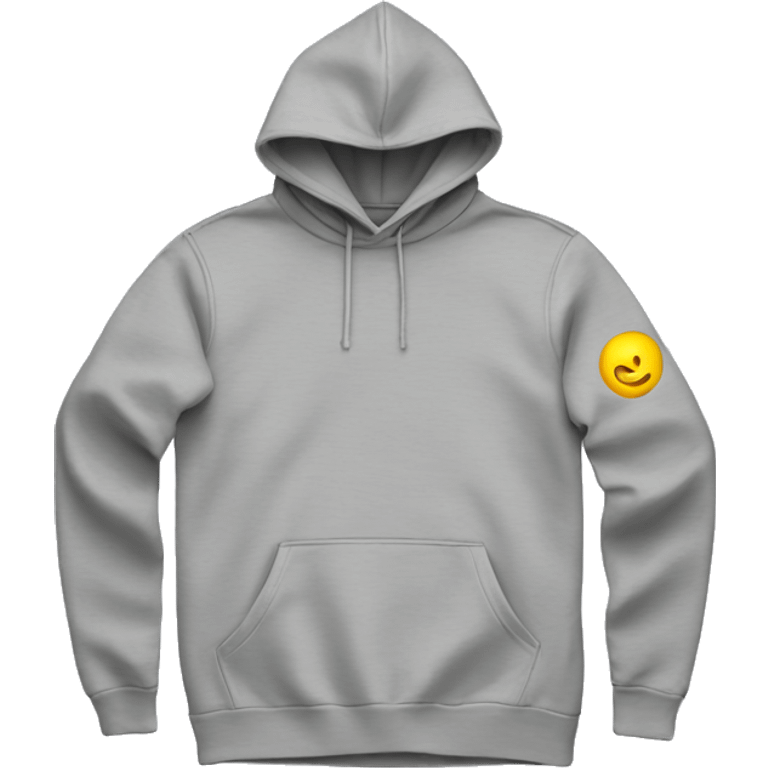 grey color pullover hoodie no person emoji