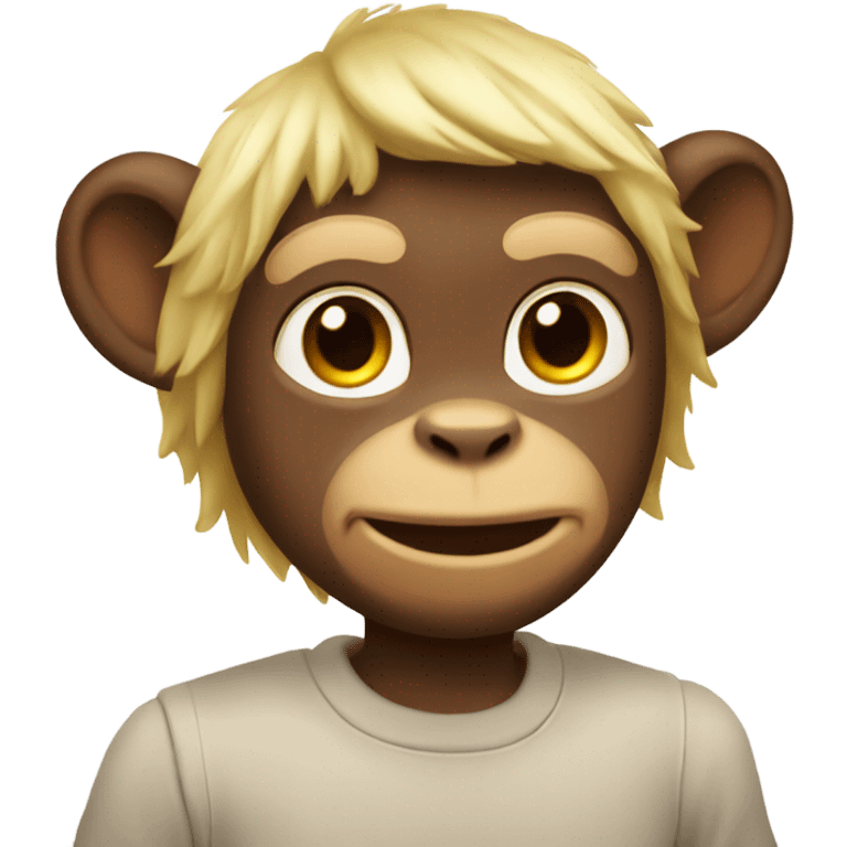 Gay little monkey at the apple store emoji