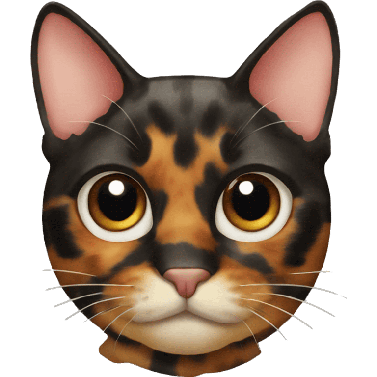 tortoiseshell cat head emoji