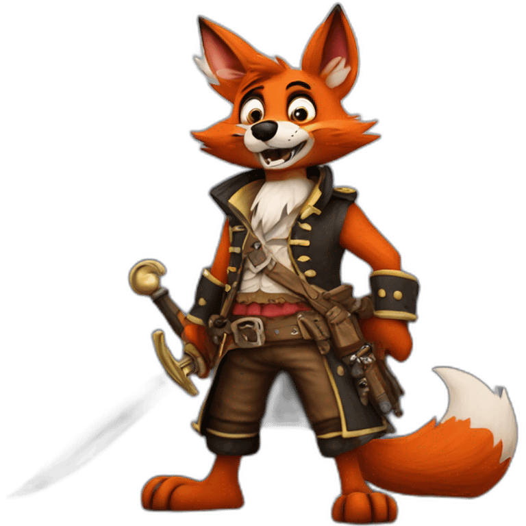 Foxy the pirate fox from Fnaf￼ emoji