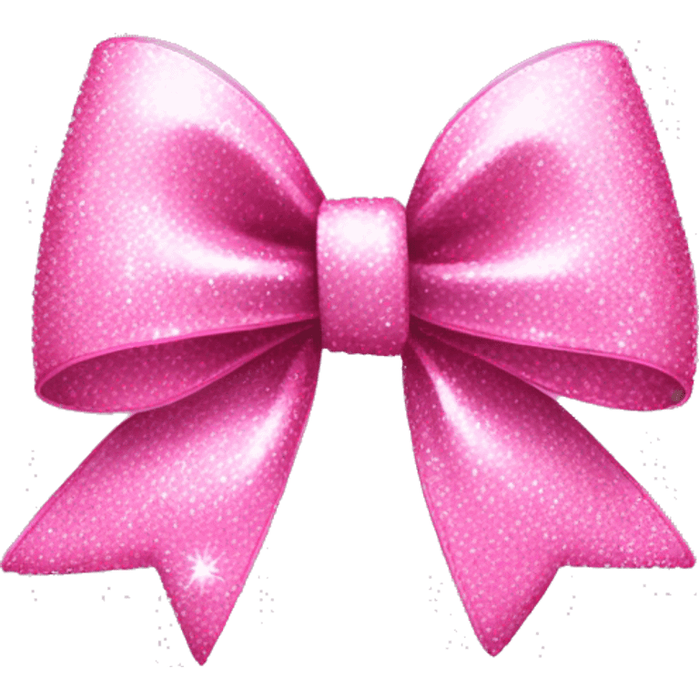 pink sparkly bow emoji