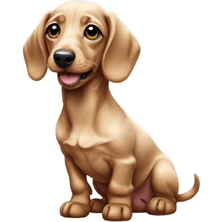 marble dachshund puppy emoji