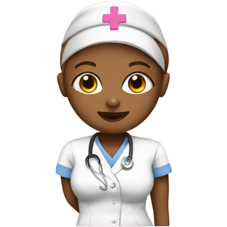 Pink nursing  emoji