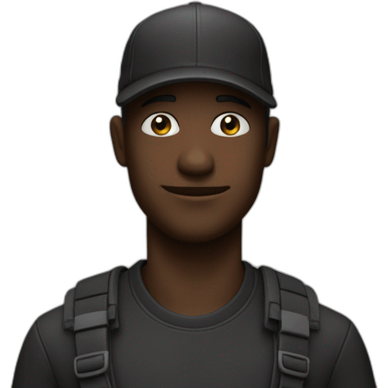 le noir complet ￼ emoji