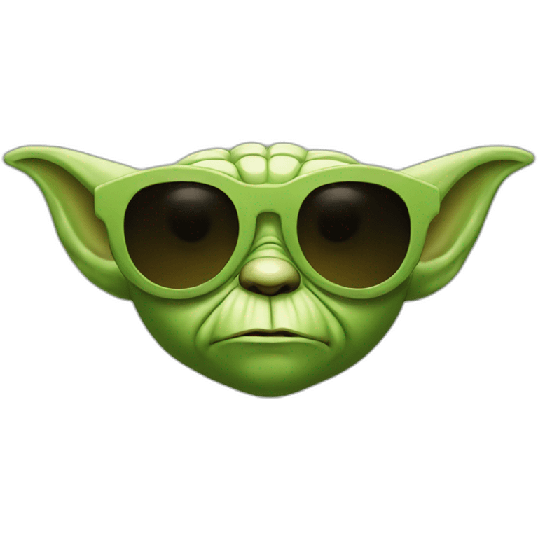 Yoda sunglasses  emoji