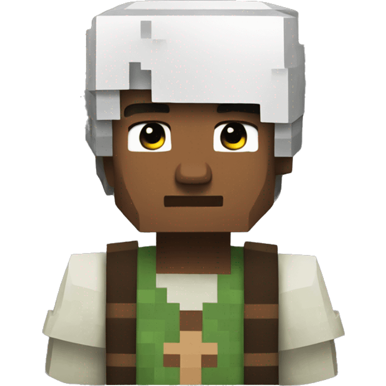 Christian Minecraft villager emoji