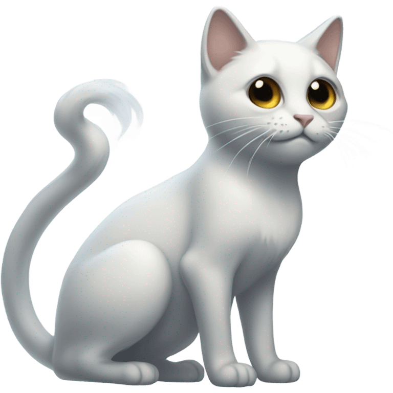 half cat half ghost  emoji