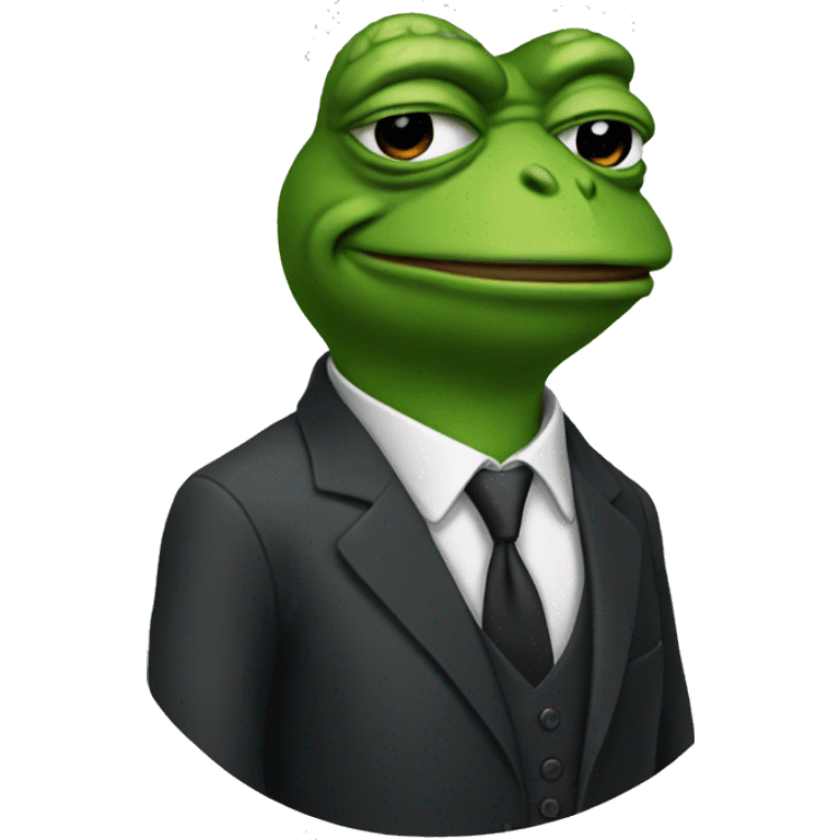 Pepe in suit emoji