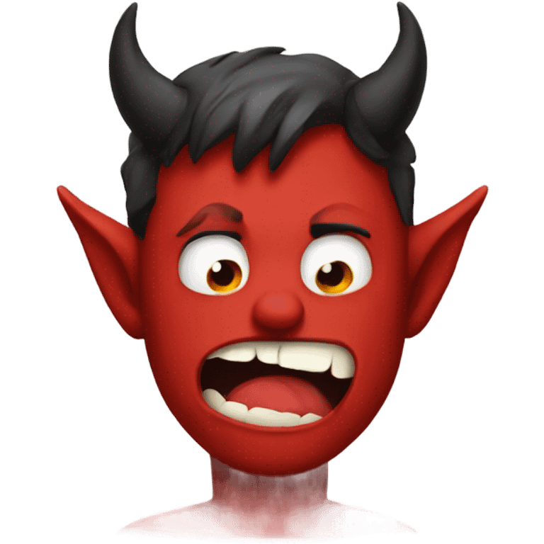 Tired devil emoji