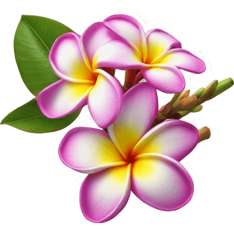 plumeria flower emoji