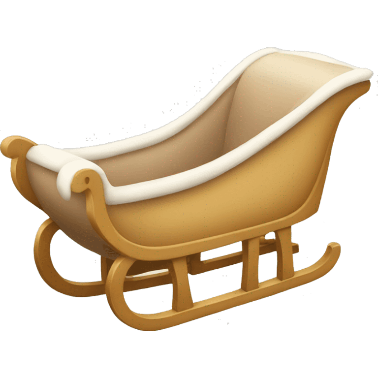 Beige sleigh  emoji