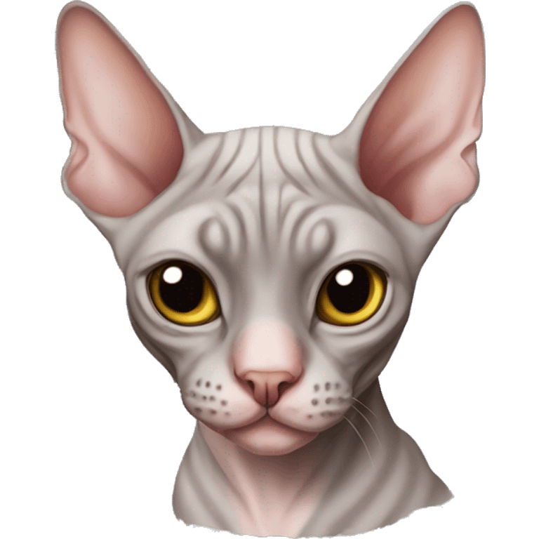 Plaid sphynx cat emoji