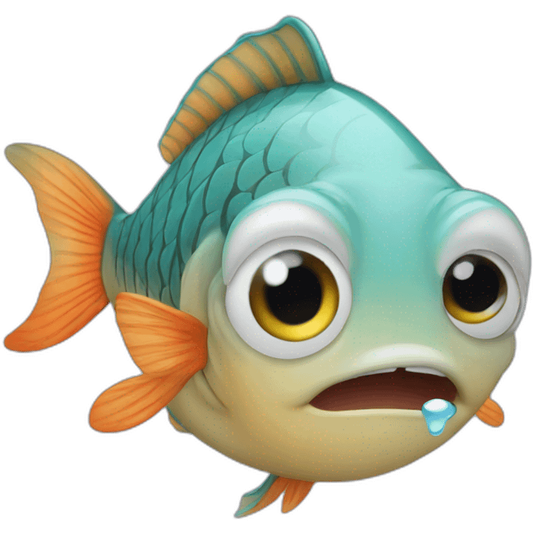 fish is crying emoji