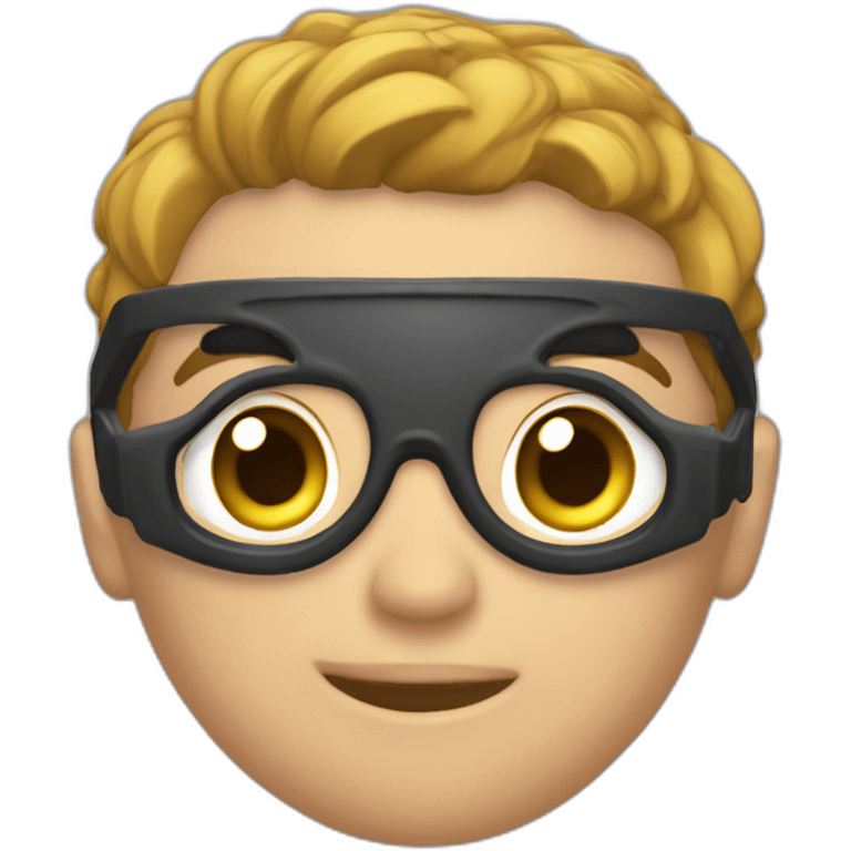 persona joven musculada con cabeza de hombre mayor emoji