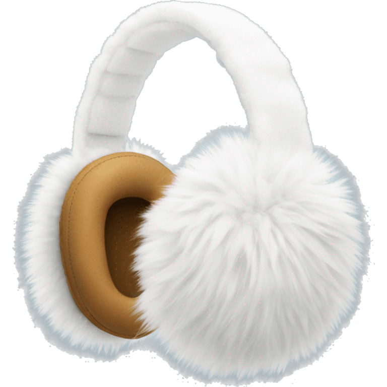 White fur earmuffs emoji