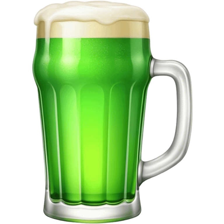 A pint of green beer for St. Patty’s Day  emoji