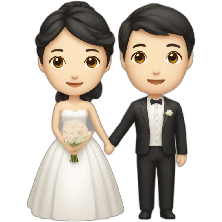 korean woman marrying emoji