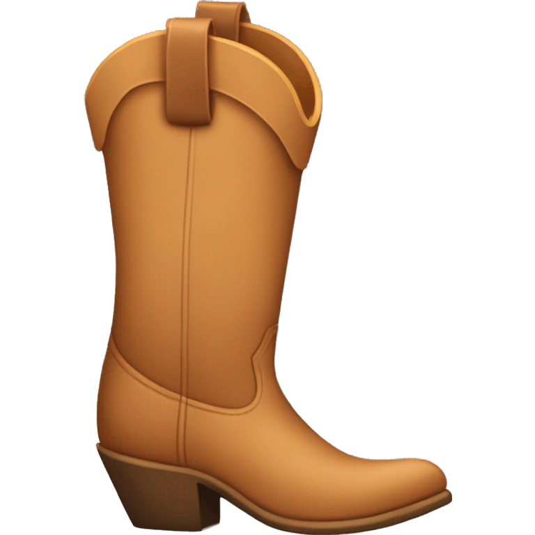 Tan cowgirl boots emoji