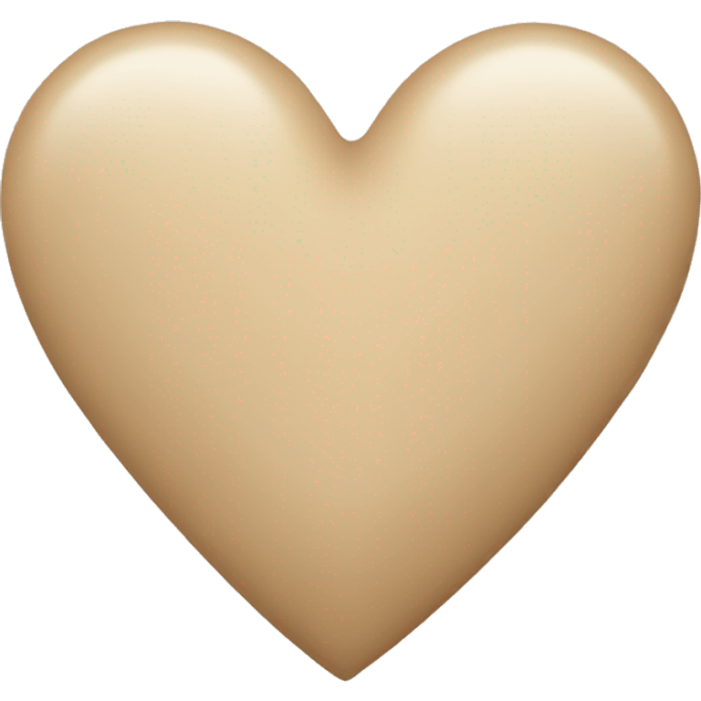 Beige heart  emoji