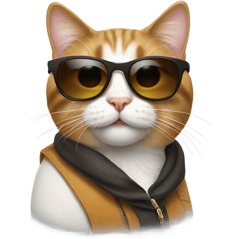 Cat with sunglasses emoji