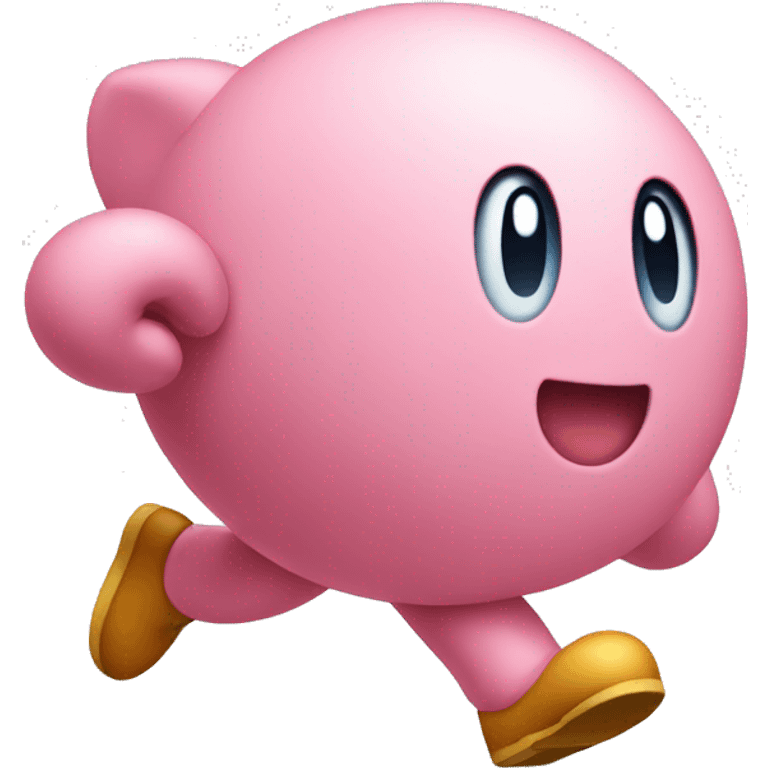 running KIRBY  emoji