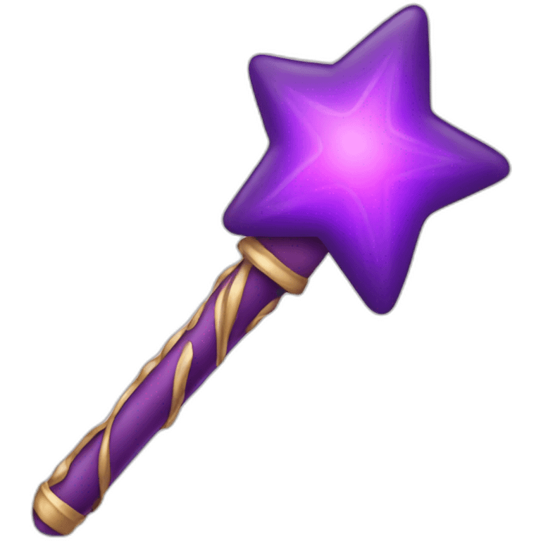 purple magic wand emoji